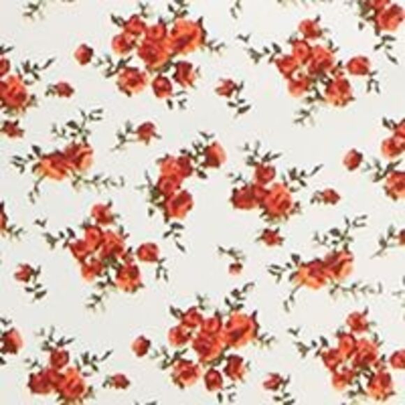 DANIELLE BERNSTEIN Womens White Floral Sleeveless Square Neck Crop Top 8 - Picture 4 of 4